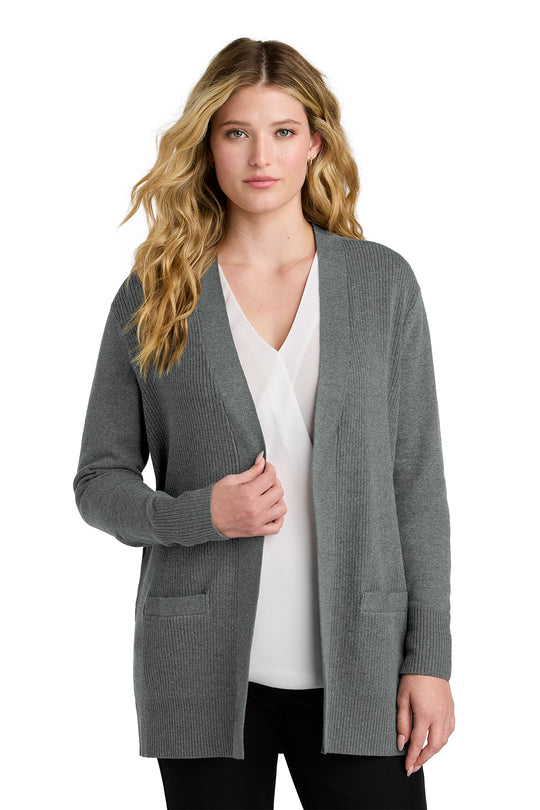 Open Front Cardigan - Medium Heather Grey