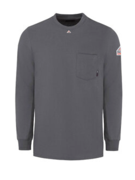 Men's Knit Long Sleeve T-Shirt - Charcoal