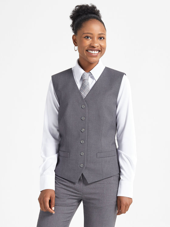 Ladies' Banquet Vest - Empire Grey