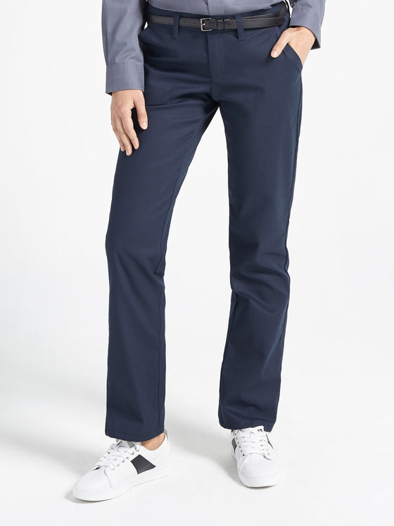 Ladies' Dickies Flat Front Work Pant Ladies - Dark Navy