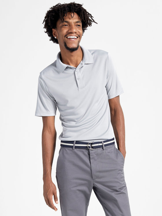 Men's Charger Polo - Silver