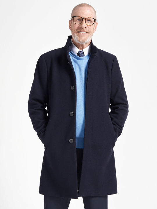 Men's Valor Overcoat - Navy