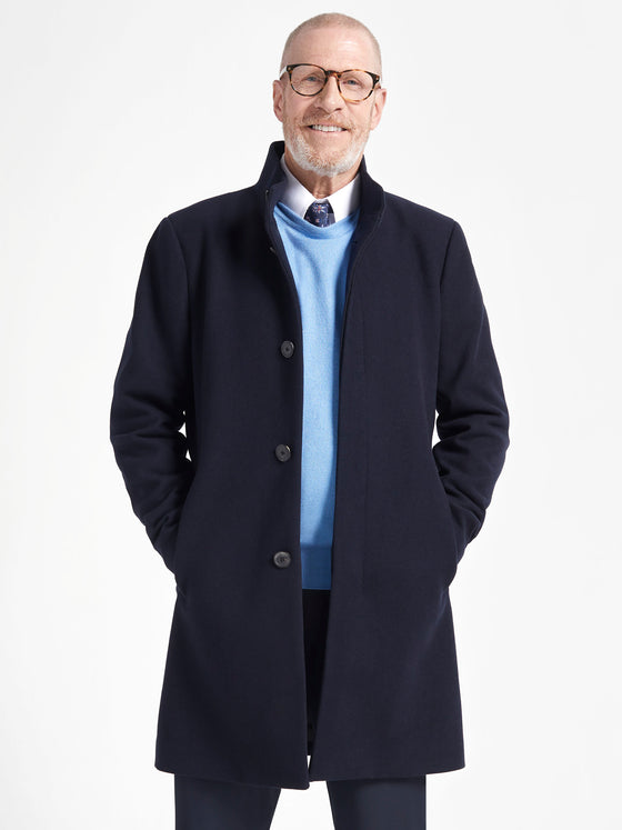 Men's Valor Overcoat - Navy