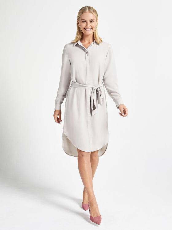 Shirt Dress - Stone