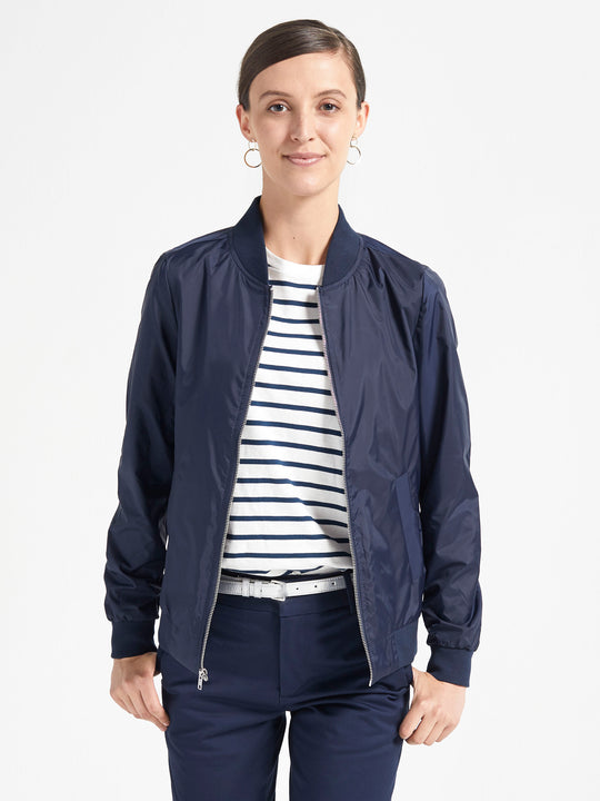 Ladies' Bomber Jacket - Navy