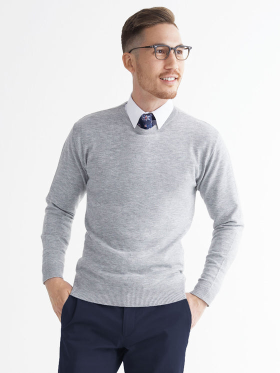 Men's Porter Crewneck Sweater - Heather Grey