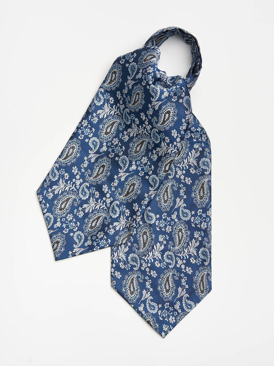 Paisley Cravat - Navy