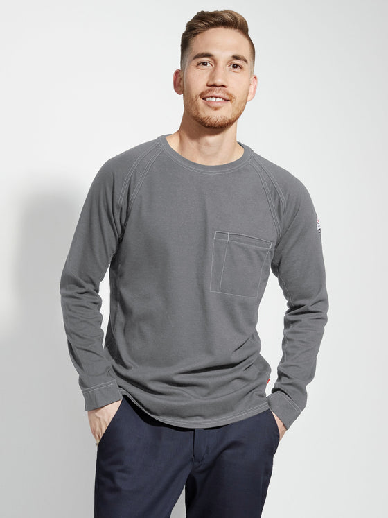 Men's Flame Resistant iQ Series Comfort Knit T-Shirt - Charcoal