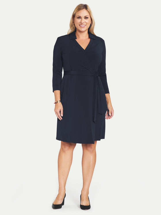 Ladies' Diana Wrap Dress - Navy