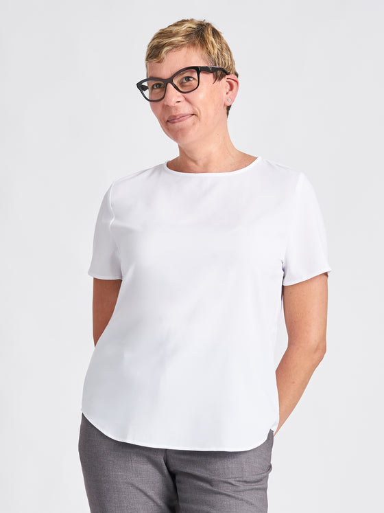 Ladies' Shell Blouse - White