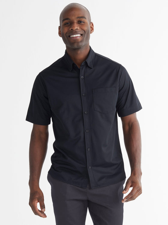 Men's X1 Dress Shirt Short Sleeve - Black