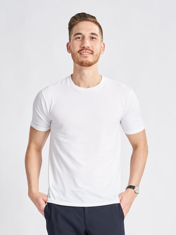 Men's Tri-Blend T Shirt - White